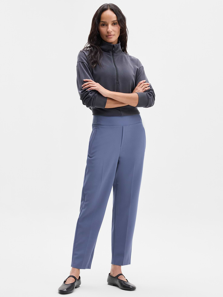Image 1 of 4, FOR: Commuting, work, and travel, FEEL: PrimaStretch is refined, subtly textured, and perfectly stretchy, FAVE: Powervita waistband is buttery soft and holds you in for all-day comfort, Secure zip pockets to store your essentials, Back drop-in pockets to store card or keys, Product #533636