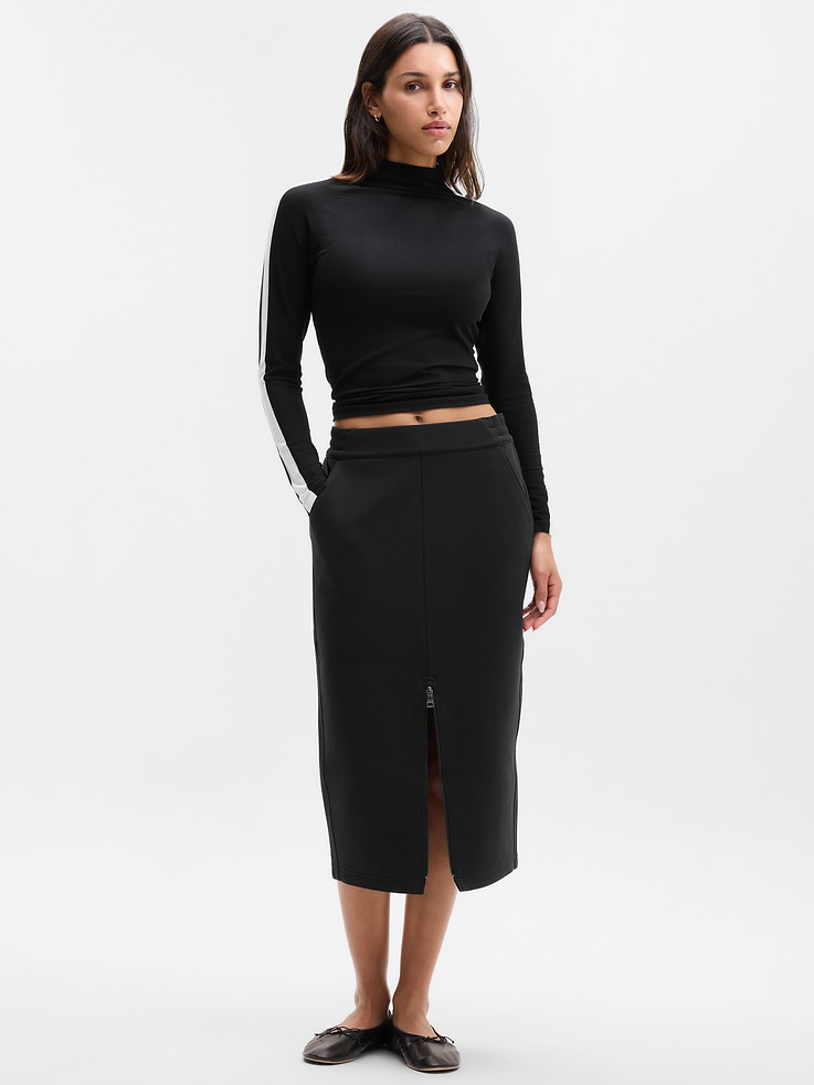 Image 1 of 5, FOR: Put-together comfort during travel and days on the go, FEEL: Double-knit spacer has soft, all-way stretch with a slightly structured feel that stays breathable, FAVE: Flat-front waistband for an elevated look, Product #1174535