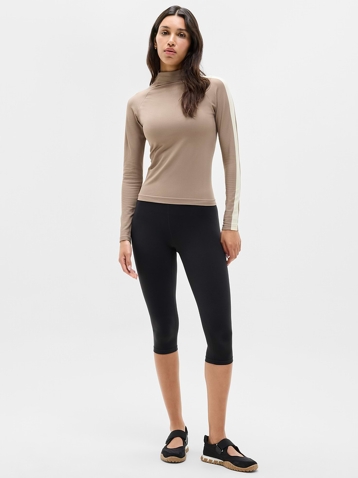 Image 2 of 7, Renew Seamless Mock Neck Top