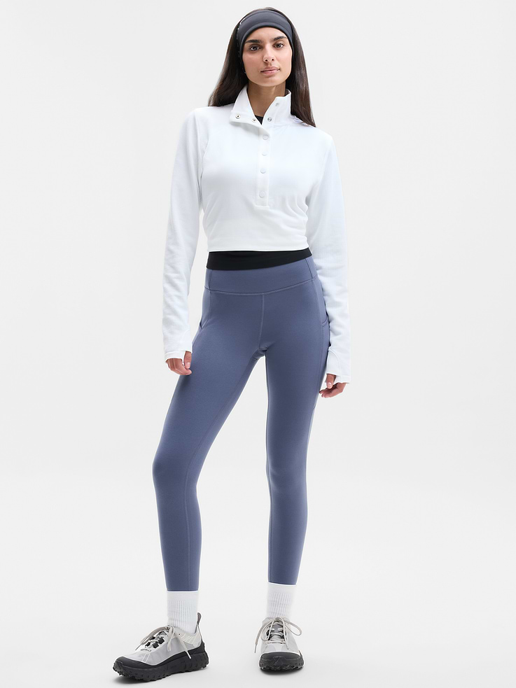 Image 1 of 4, FOR: Training in cold weather climates, FEEL: Polar Fleece fabric is soft and cozy with stretch, FAVE: Zip pockets secure your essentials, Product #1182497