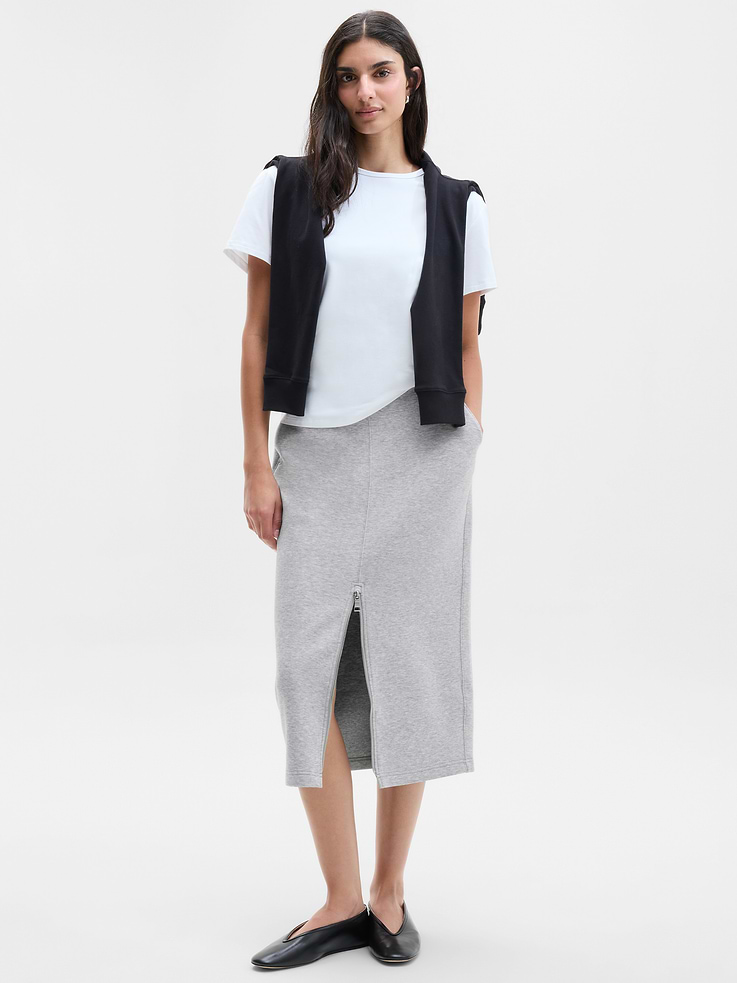 Image 4 of 5, Form Knit Midi Skirt