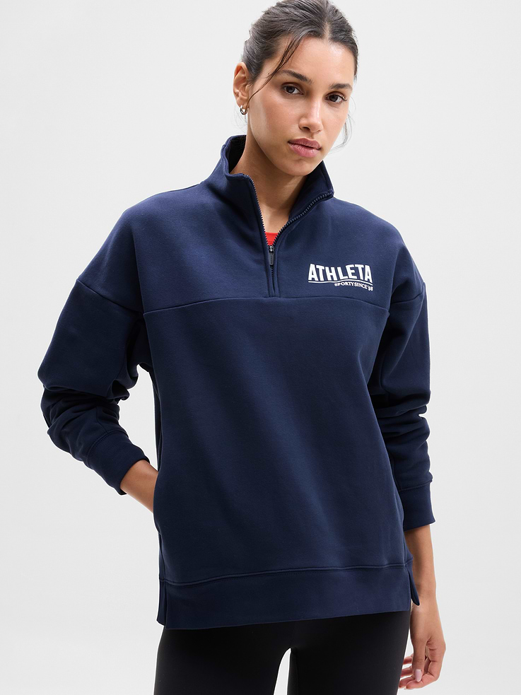 Image 1 of 5, FOR: Lounge and everyday movement, FEEL: Plush stretch fleece has a soft, brushed interior, FAVE: New and improved fit with side slits for mobility and ease, Product #1188417