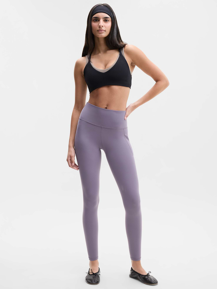 Image 1 of 6, FOR: Your yoga flow and sessions in the studio, FEEL: Powervita fabric is buttery soft with support that feels like a gentle hug, FAVE: Bonded side stash pockets hold your essentials, Made with our customer-obsessed, second-skin Powervita fabric, our yoga leggings/pants are designed for your ultimate distraction-free practice, Product #599749
