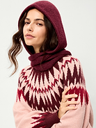 Image 1 of 2, cozy tie at neck, Product #906109