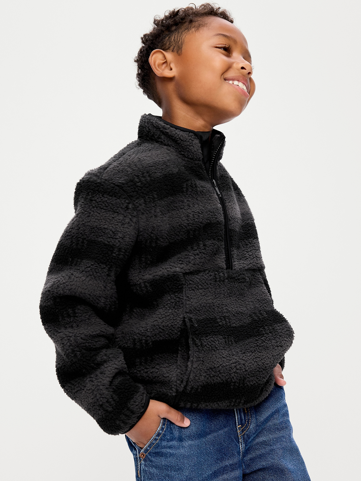 Sherpa Half-Zip Pullover for Boys | Old Navy