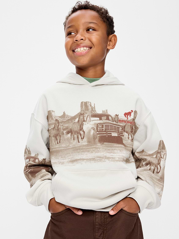 Ford Bronco™ Oversized Gender-Neutral Pullover Hoodie for Kids