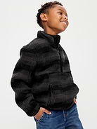 Image 1 of 2, mock neck, half-zip, kangaroo pocket, Product #908018