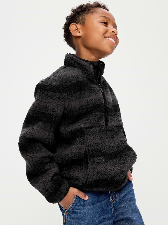 Sherpa Half-Zip Pullover for Boys