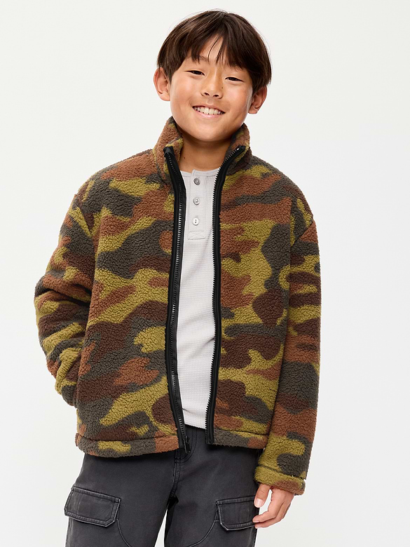 Sherpa Full-Zip Jacket for Boys