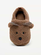 Image 2 of 4, Sherpa Critter Slippers for Toddler