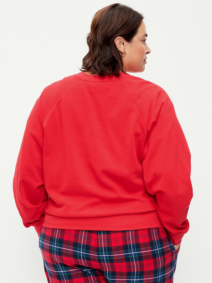 Image 7 of 9, Oversized Raglan Sweatshirt