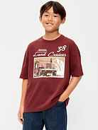Image 1 of 1, crew neck, short sleeves, licensed graphic, drop shoulders, licensed graphic, © 2026 Toyota Motor Company, Product #906228