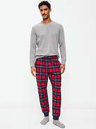 Image 2 of 3, Plaid Flannel Pajama Joggers for Men