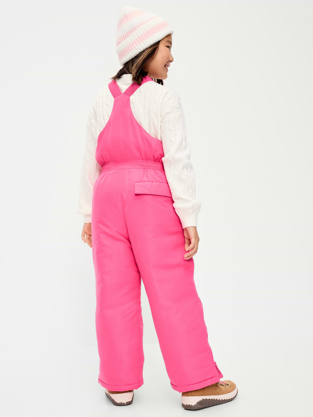Image 2 of 4, Water-Resistant Snow-Bib Overalls for Girls