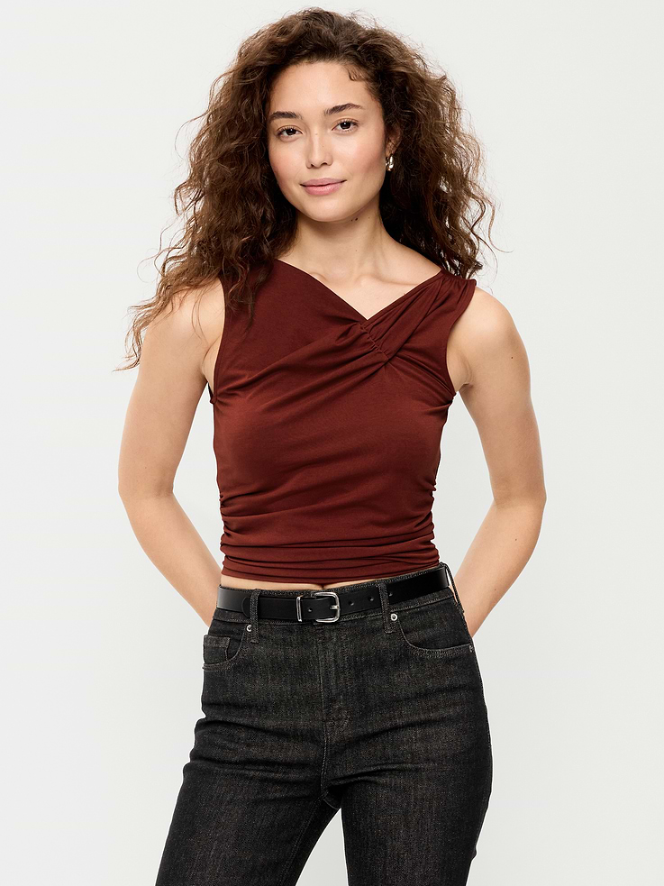 Image 1 of 8, twisted neckline, wide straps, Product #908499