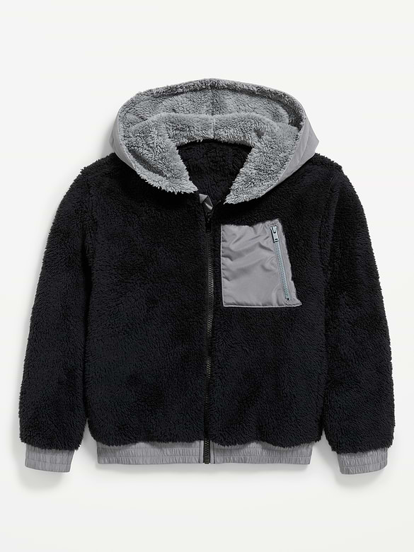 Sherpa Full-Zip Utility Jacket for Boys