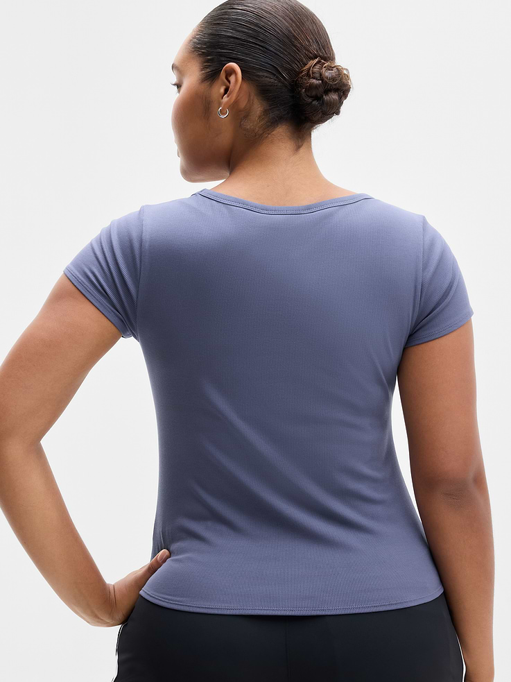 Image 3 of 6, Signature Rib Scoop Tee