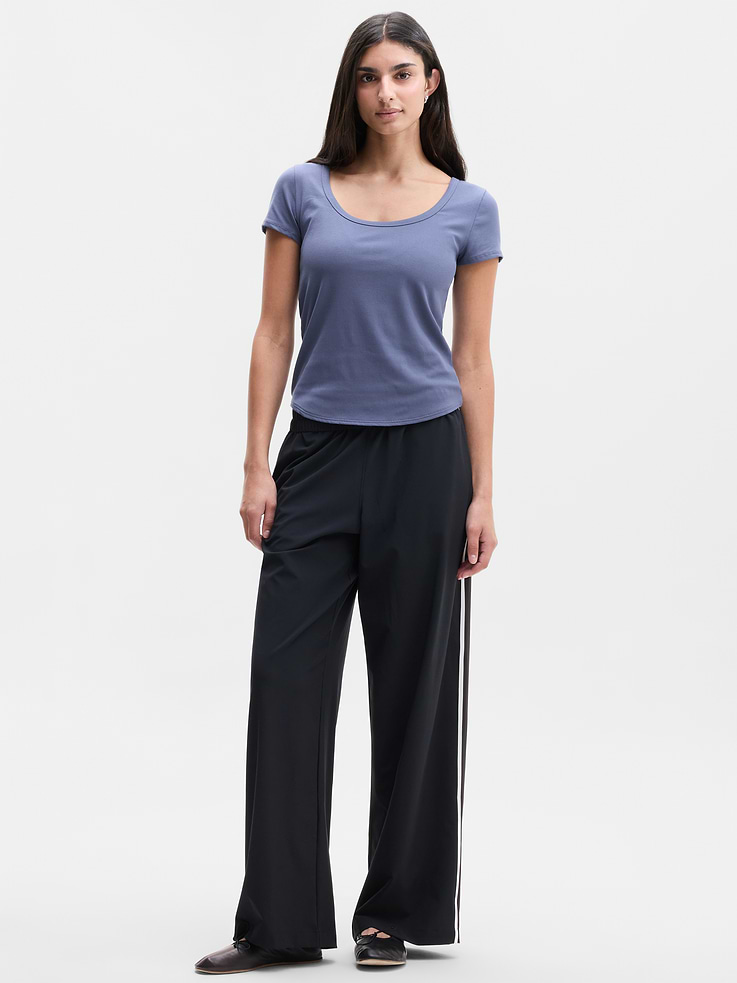 Image 4 of 6, Signature Rib Scoop Tee