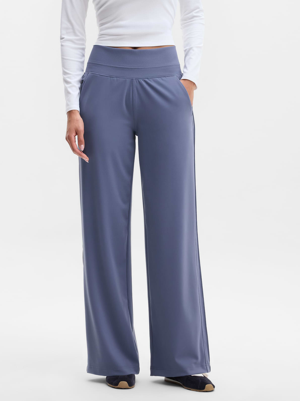 Image 2 of 5, Venice Pintuck High Rise Wide Leg Pant