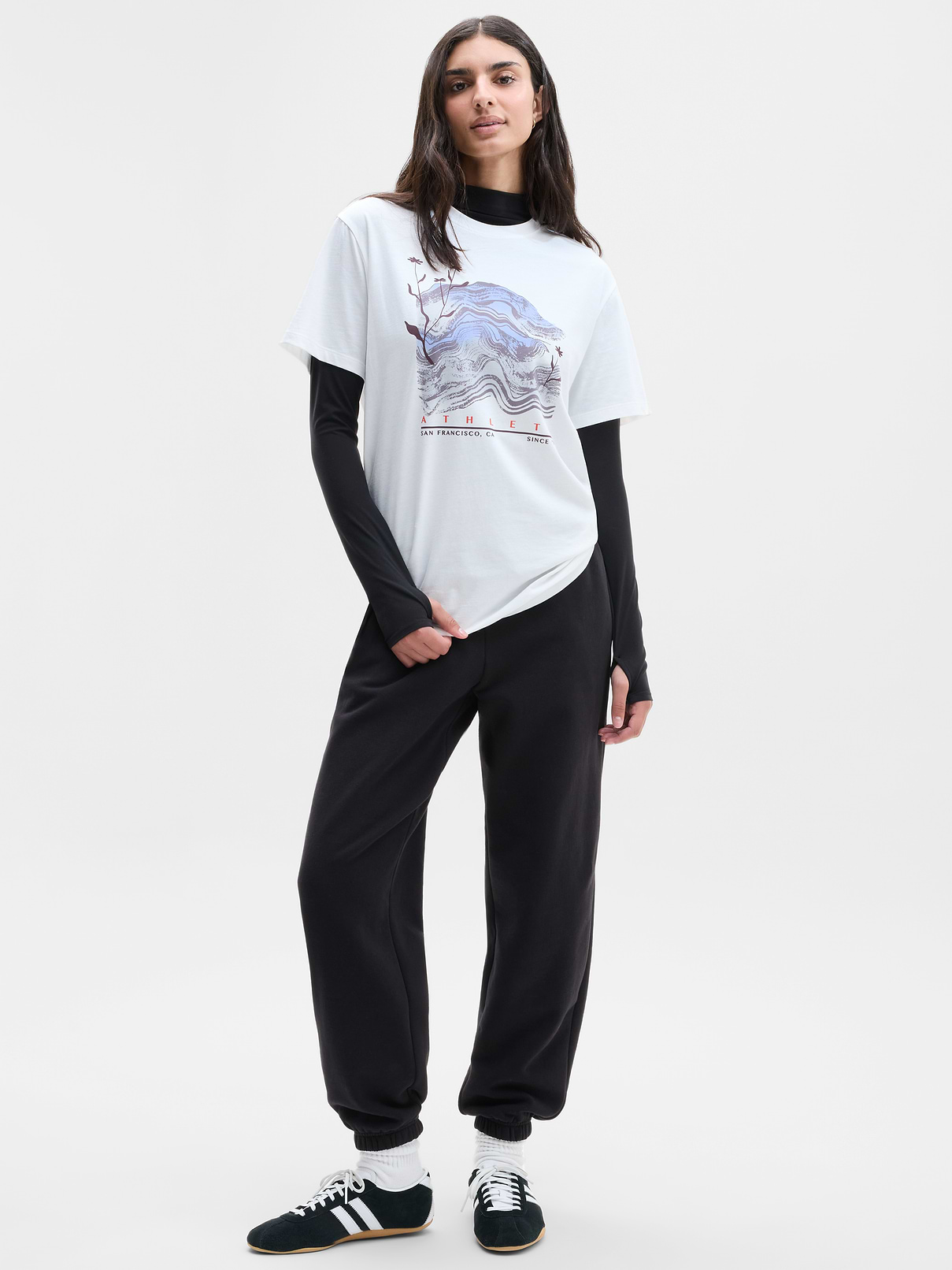 Image 2 of 5, Favorite Cotton Relaxed Graphic Tee