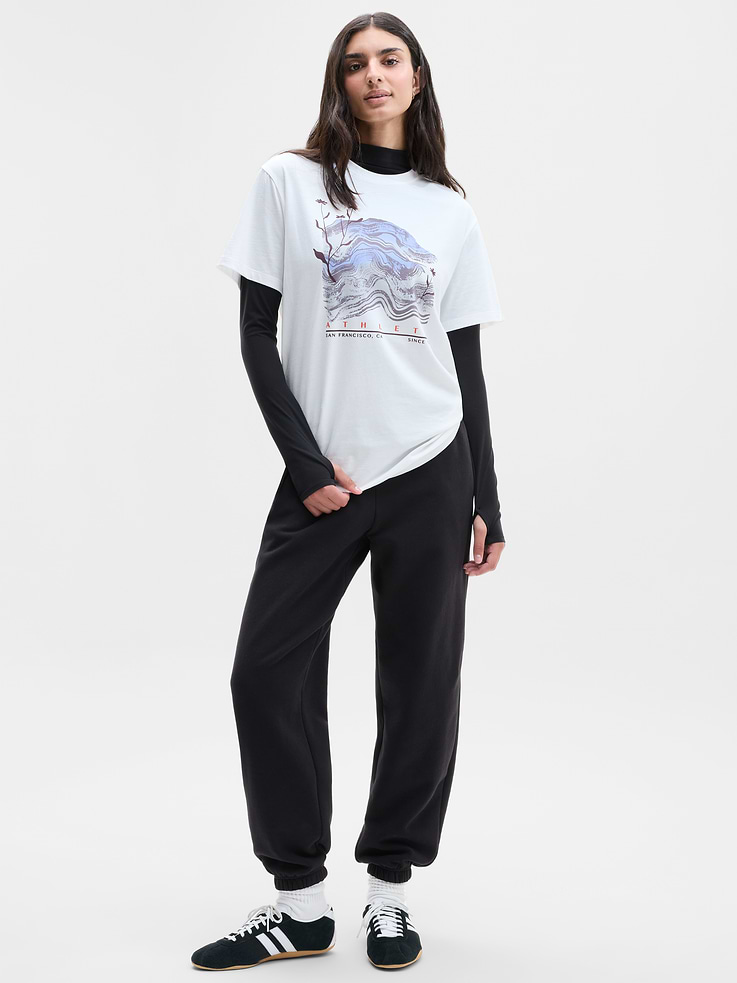 Image 2 of 5, Favorite Cotton Relaxed Graphic Tee