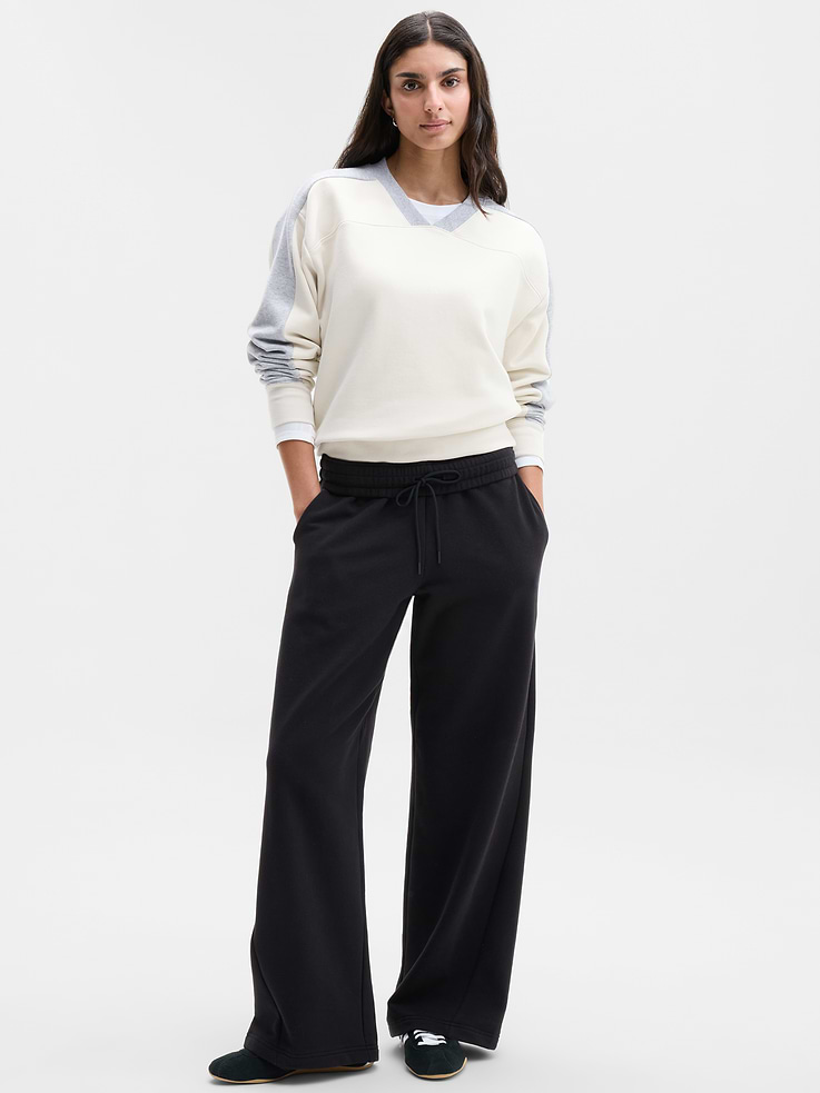 Image 4 of 5, Forever Fleece V-Neck Sweatshirt