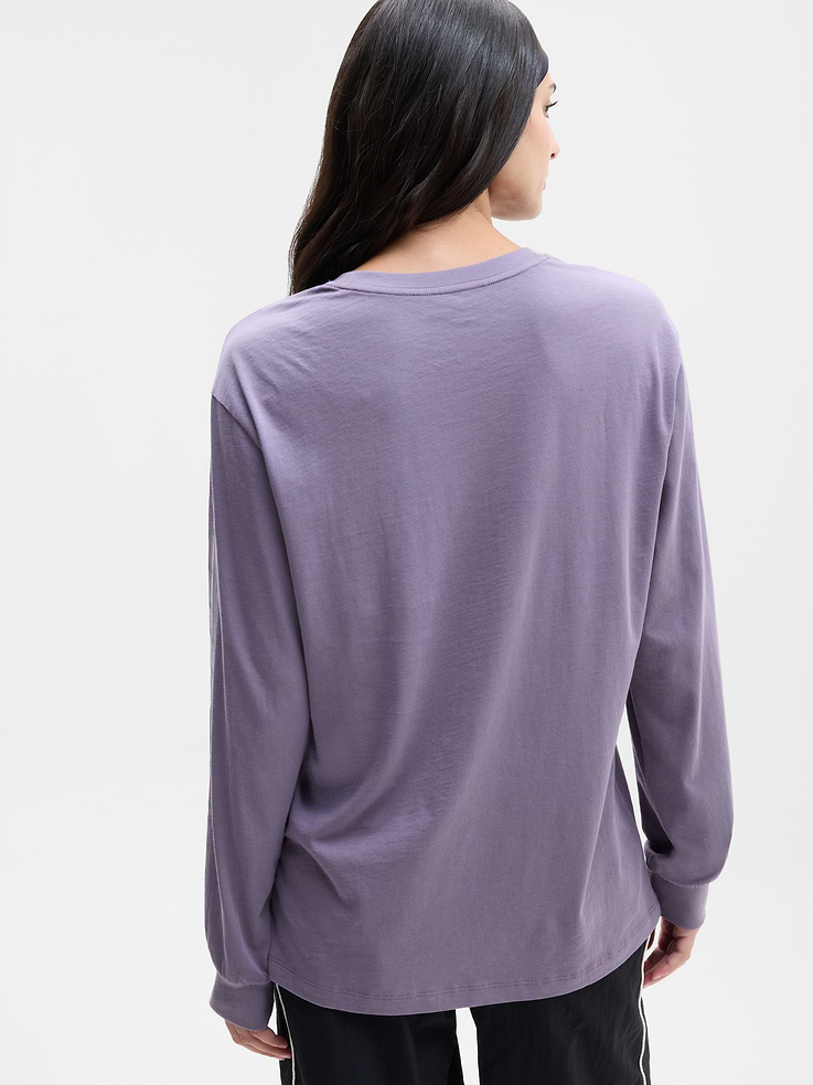 Image 3 of 5, Favorite Cotton Relaxed Graphic Top