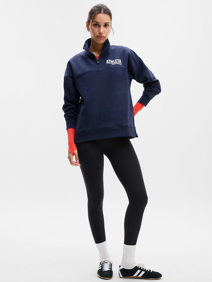Image 2 of 5, Forever Fleece 1/4 Zip Graphic 001, App exclusive