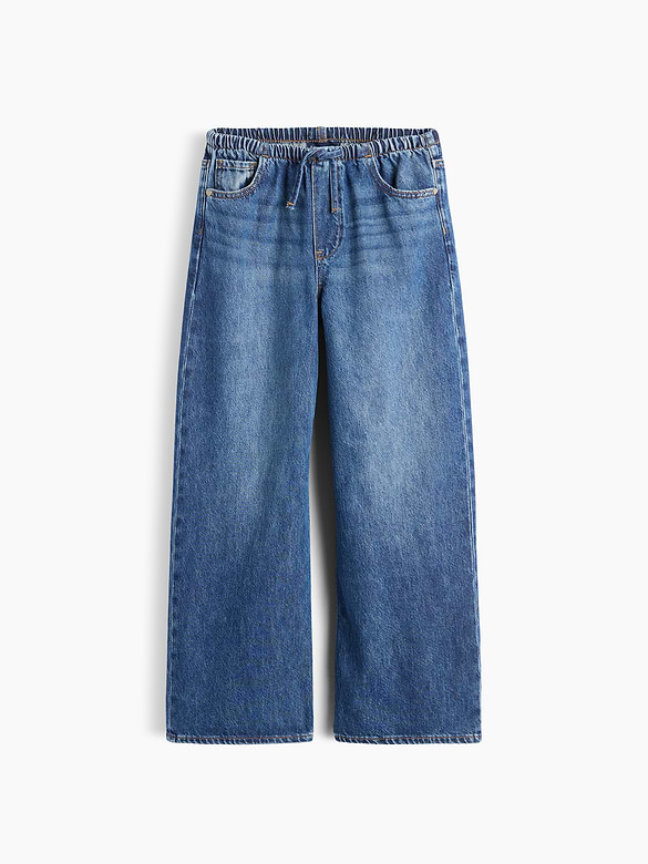 Kids Low Rise Stride Easy Wide-Leg Jeans