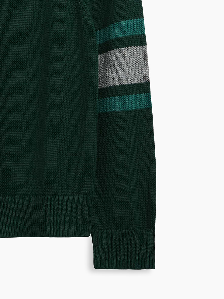 Image 5 of 5, Kids 100% Cotton Relaxed Crew Sweater
