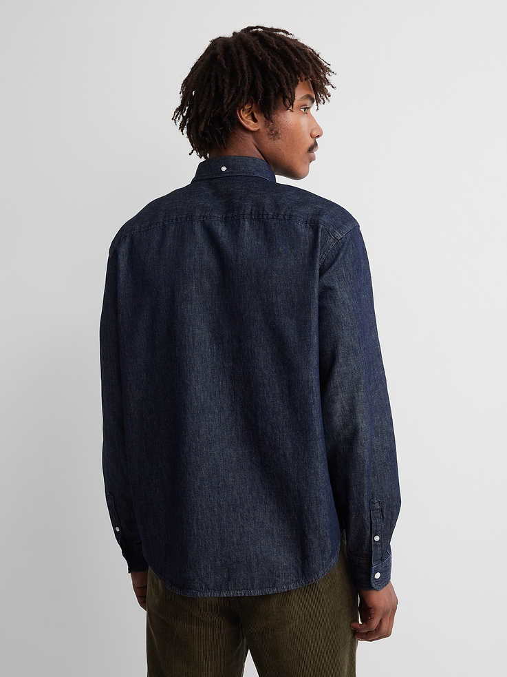 Image 3 of 8, Gap × A.P.C. Denim Relaxed Shirt, Cardmember Early Access