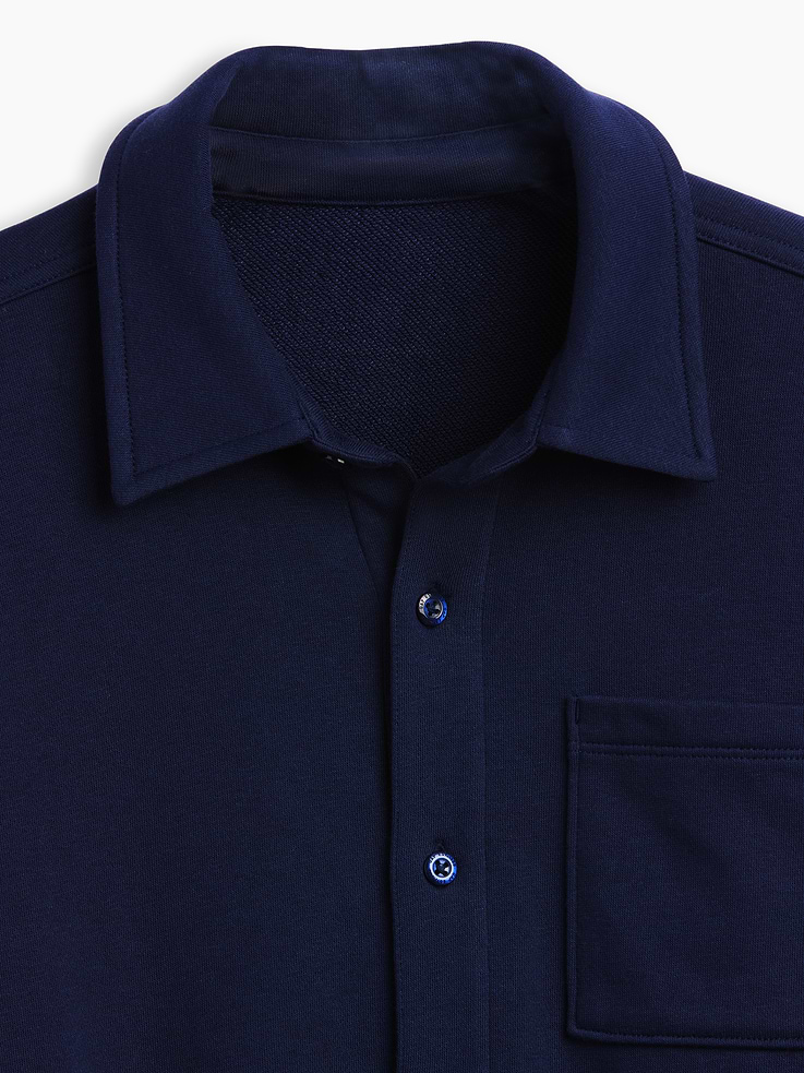 Image 5 of 5, Kids VintageSoft Terry Button-Front Shirt