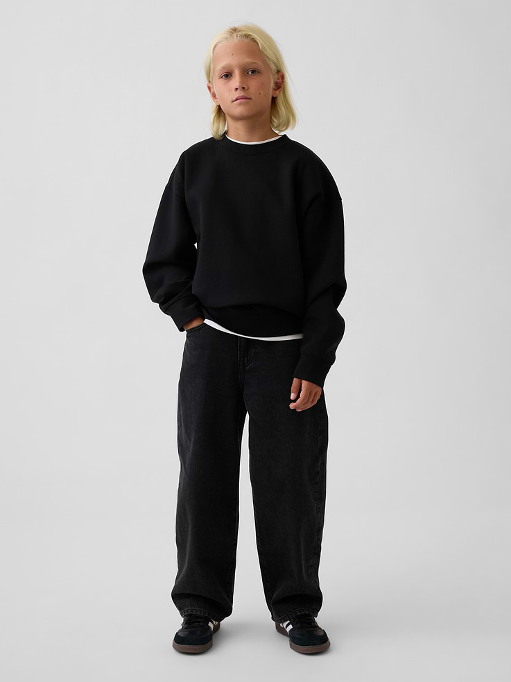 Image 4 of 5, Kids GapFit Tech Crewneck Sweatshirt