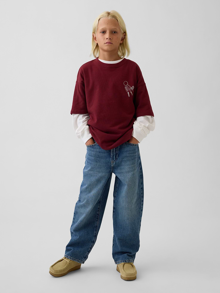 Image 4 of 5, Kids Oversized Graphic T-Shirt