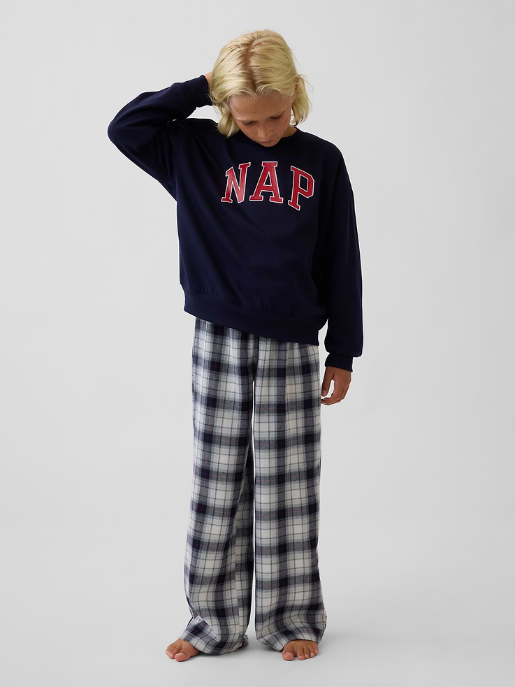 Image 3 of 5, Kids Recycled NAP Logo PJ Sweatshirt