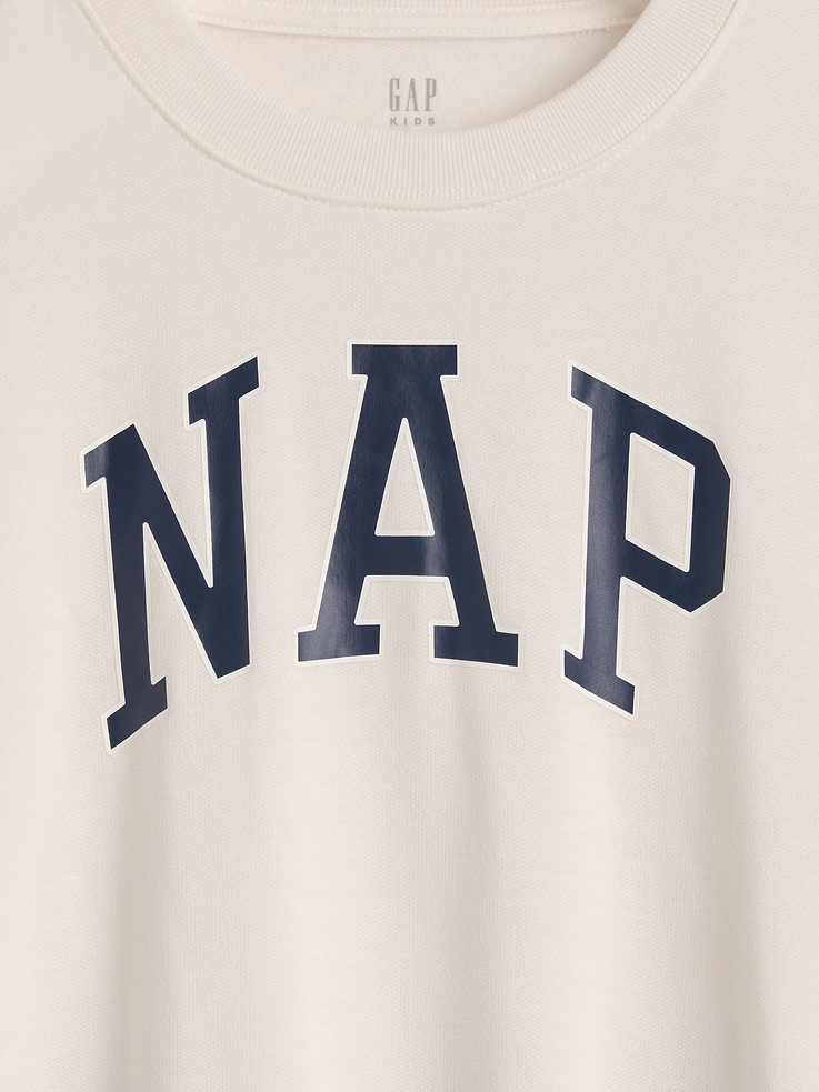 Image 4 of 5, Kids Recycled NAP Logo PJ Sweatshirt
