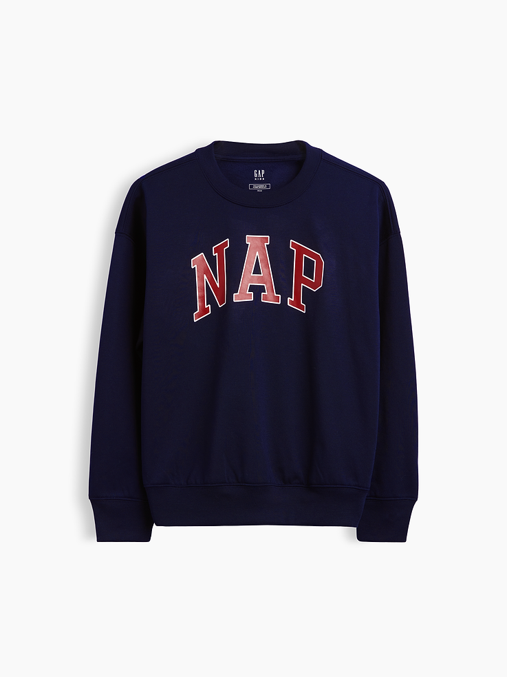 Image 5 of 5, Kids Recycled NAP Logo PJ Sweatshirt