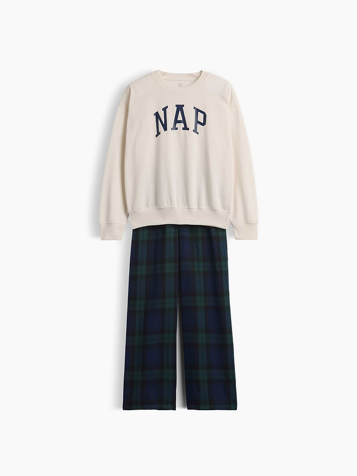 Image 5 of 5, Kids Recycled NAP Logo PJ Sweatshirt