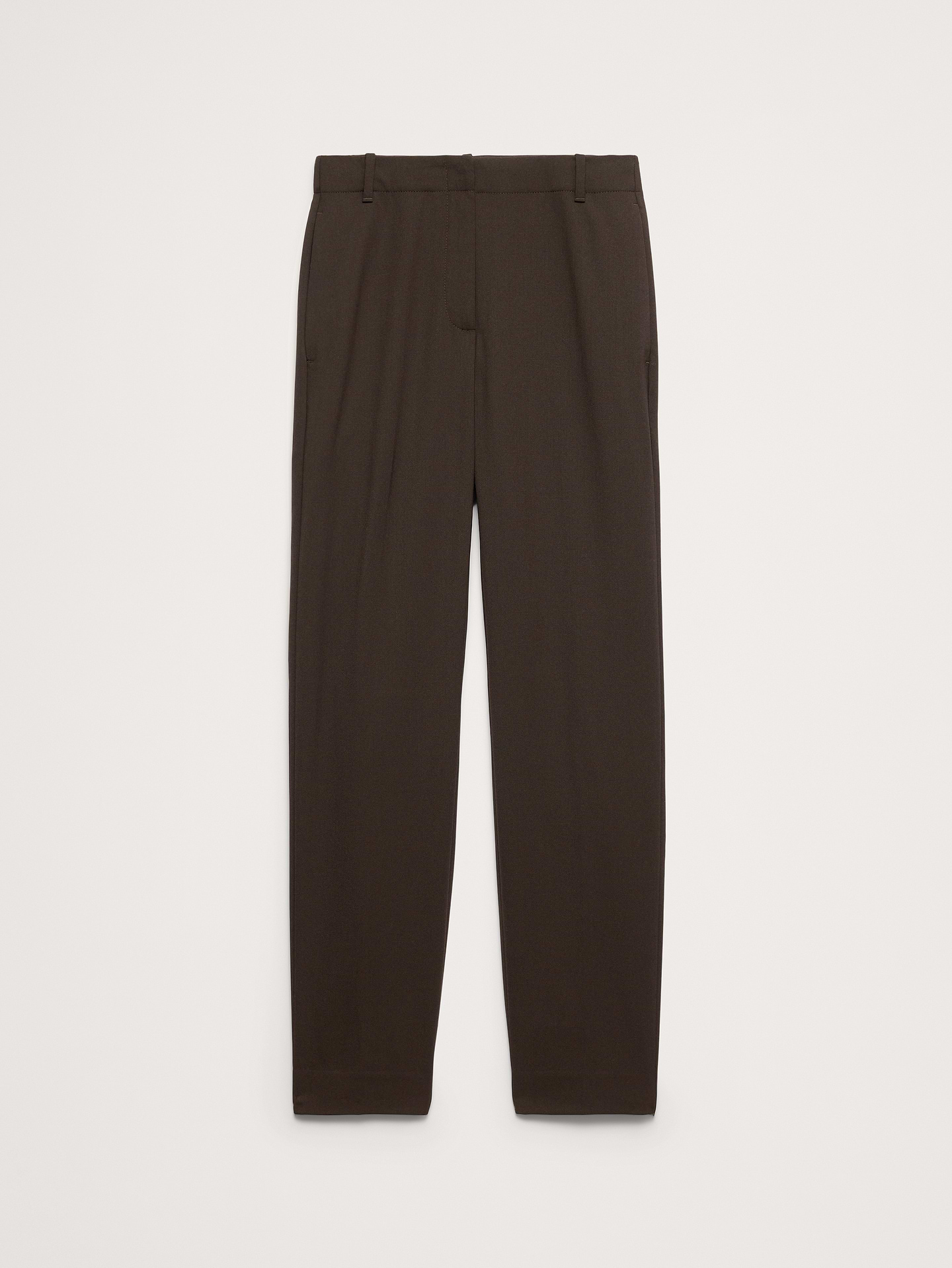 Image 5 of 8, Ultra High-Rise Modern Slim Italian Lightweight Wool Ankle Pant