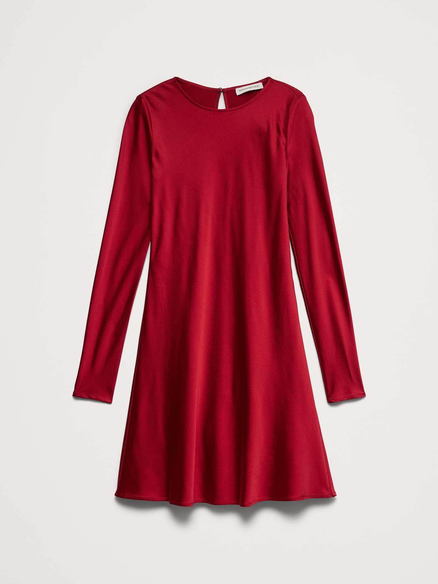 Image 6 of 8, Bias-Cut Stretch-Satin Mini Dress