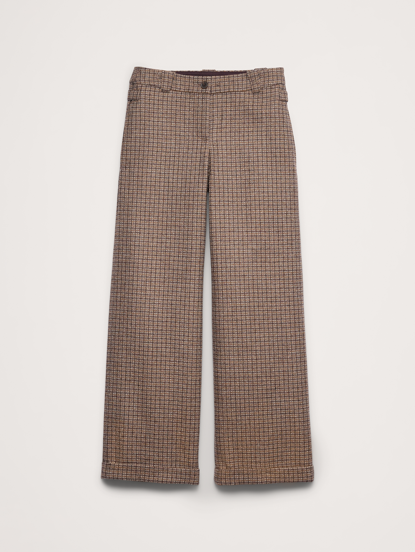 Image 5 de 6, Pantalon boyfriend en tweed italien