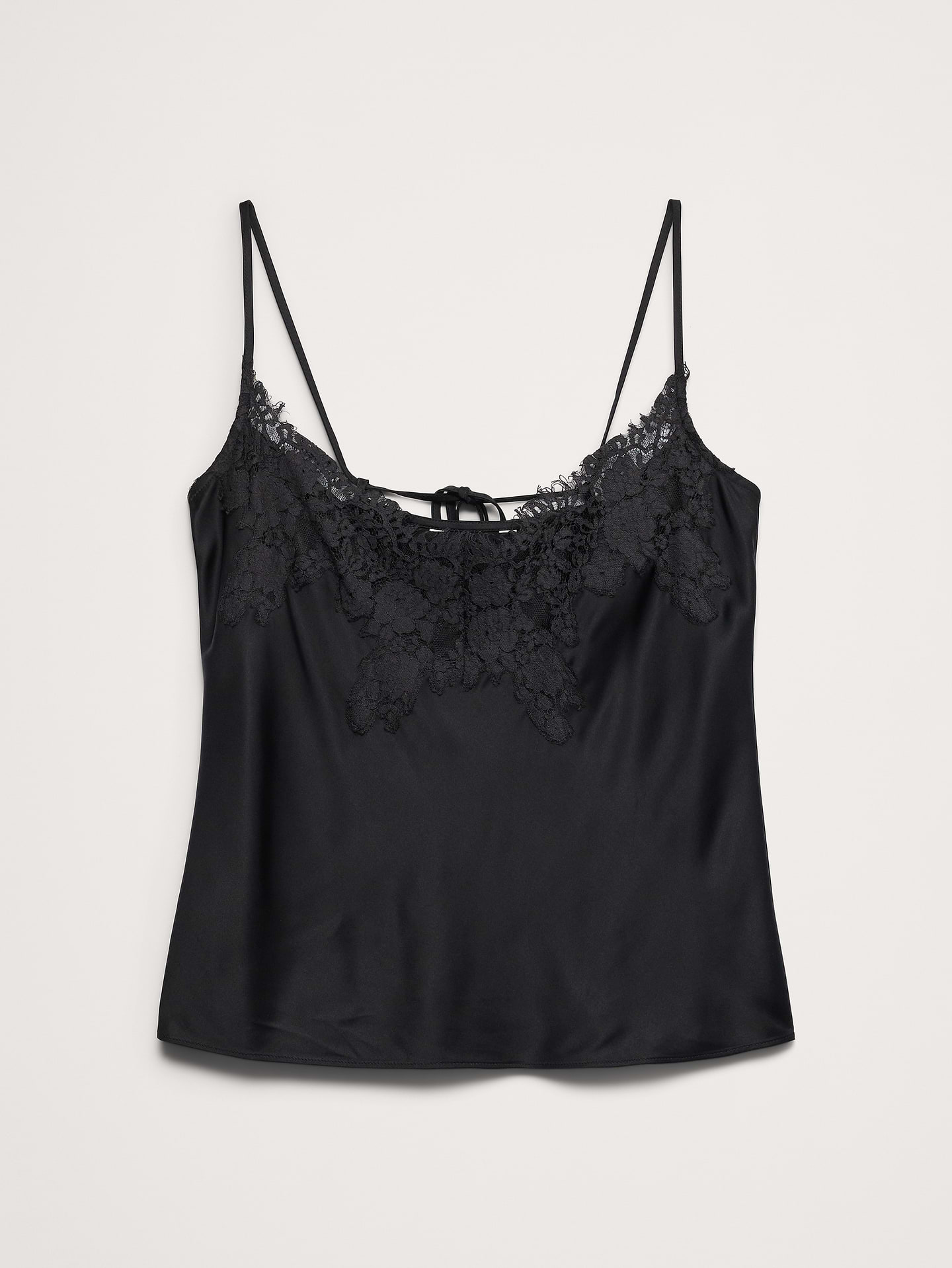 Image 5 of 8, Stretch-Satin Lace-Trim Camisole