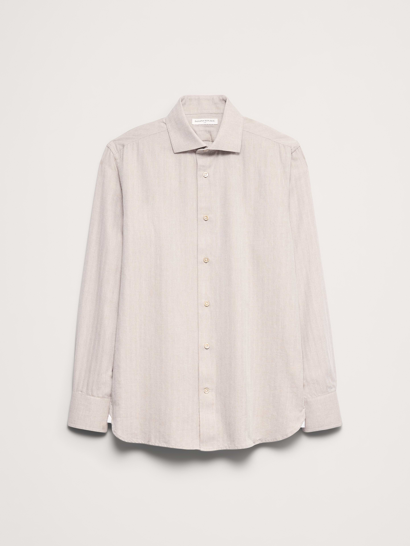 Image 7 de 7, Chemise habillée coupe ajustée en coton et cachemire