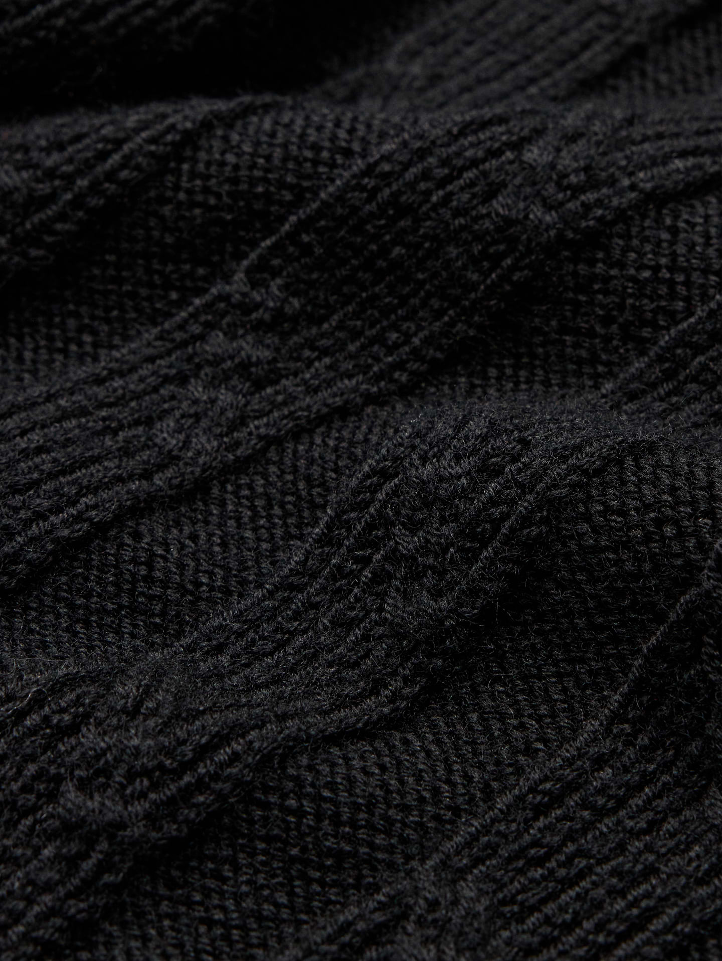 Image 6 de 6, Chandail à col polo tricoteuse en mélange de laine torsadé