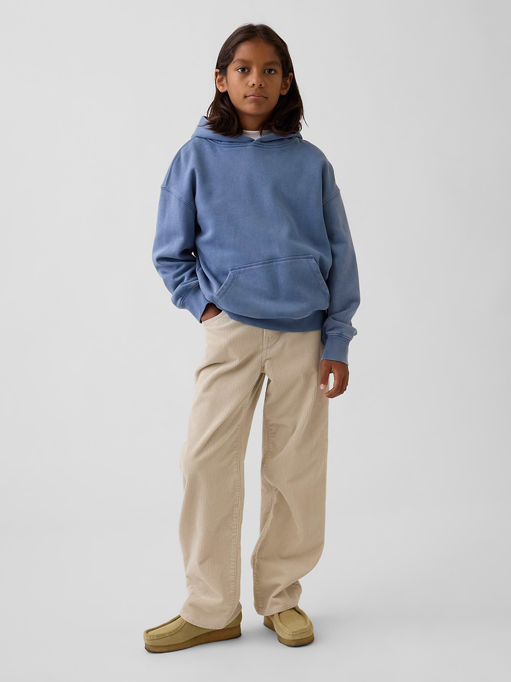 Image 1 of 6, A vintage-inspired fit with an effortless slouch., Soft cotton corduroy pants. In a relaxed fit., Button closure at adjustable waist (sizes 4-8 have a hook & bar closure beneath faux snap for easy on and off), zip fly., Classic five-pocket styling., Product #912120