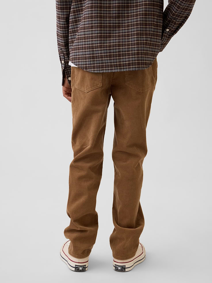 Image 4 of 6, Kids Corduroy Relaxed Straight Pants