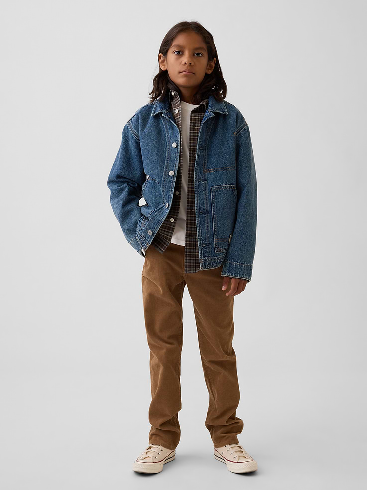 Image 5 of 6, Kids Corduroy Relaxed Straight Pants
