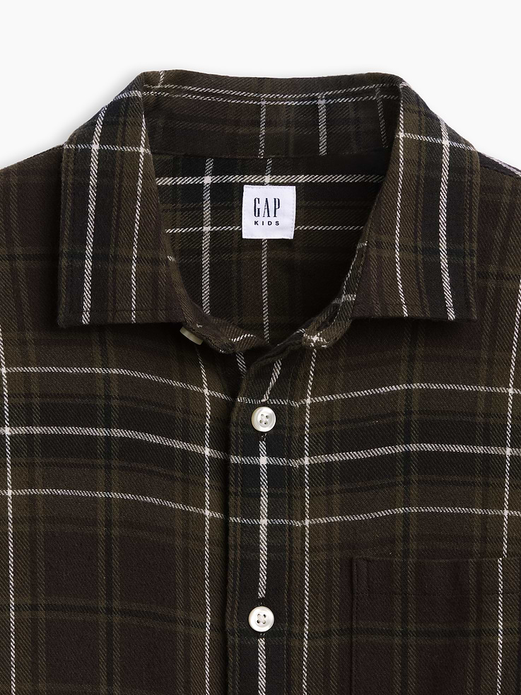 Image 5 of 5, Relaxed Flannel Shirt