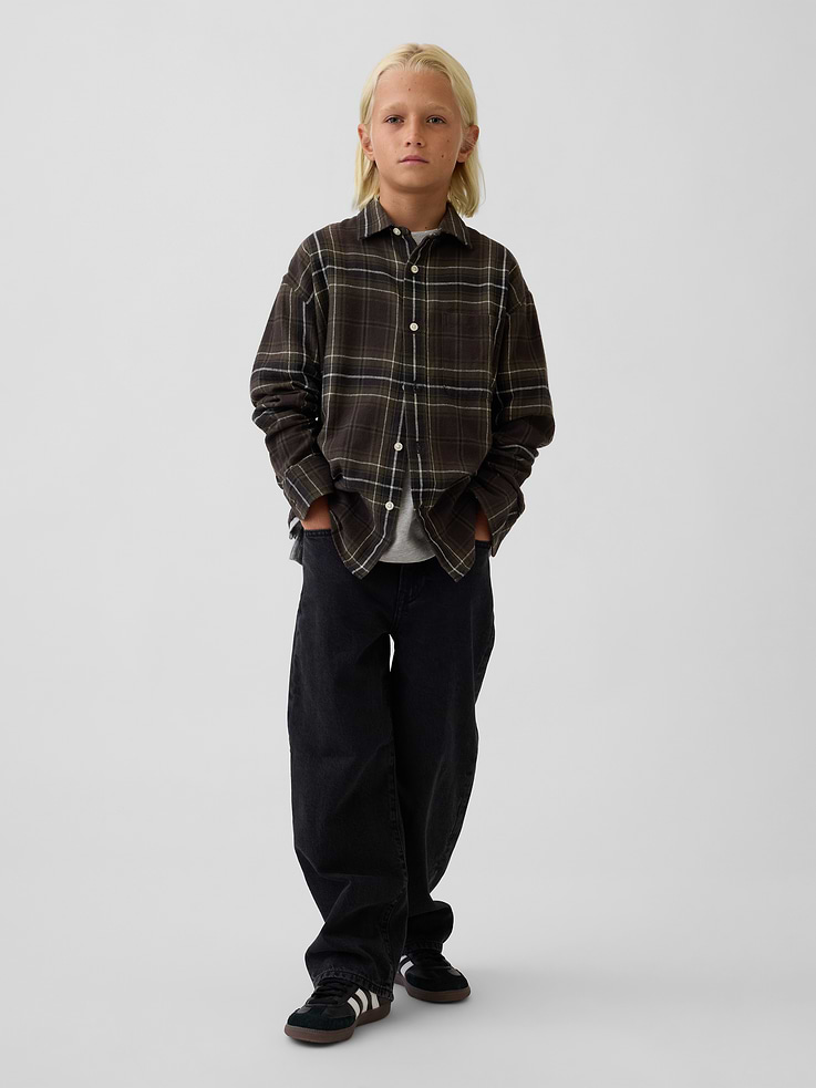Image 4 of 5, Relaxed Flannel Shirt