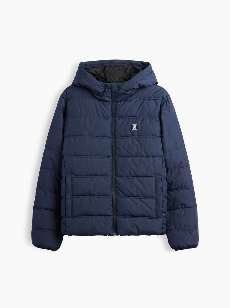 Image 5 of 5, Relaxed Hooded Puffer Jacket